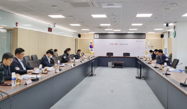 노인일자리 참여자 안전사고 예방대책 회의 모습