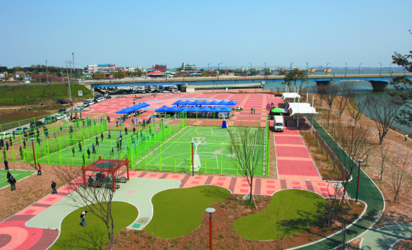 삽교호생활체육공원 전경