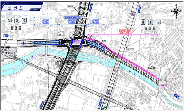 장대교차로 입체화 추진 계획안(대전시)