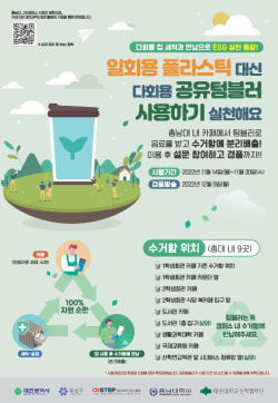 공유텀블러 사용 포스터