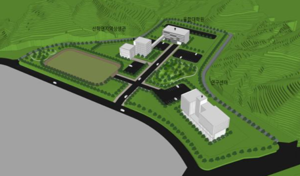 신동지구 대학부지 조성 조감도