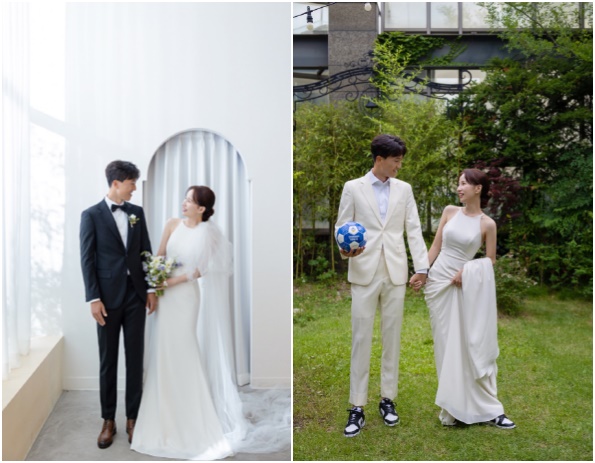 충남아산FC 핵심 수비수 이은범 27일(일) 결혼 웨딩촬영 모습