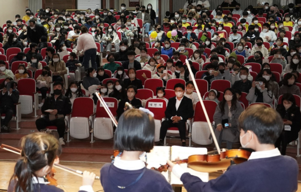 2022년 대덕구 지역아동센터 연합 발표회 개최 모습