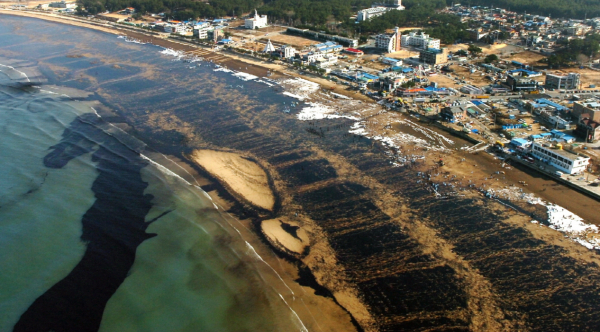 2007년 기름유출사고 당시 소원면 마포리 모습