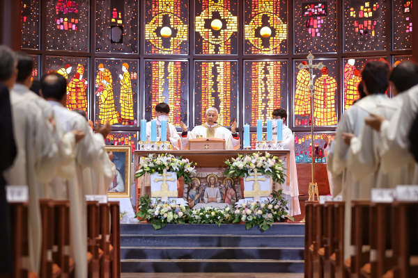 유흥식 추기경 서임 감사 미사 진행 모습