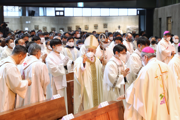 유흥식 추기경 서임 감사 미사 진행 모습