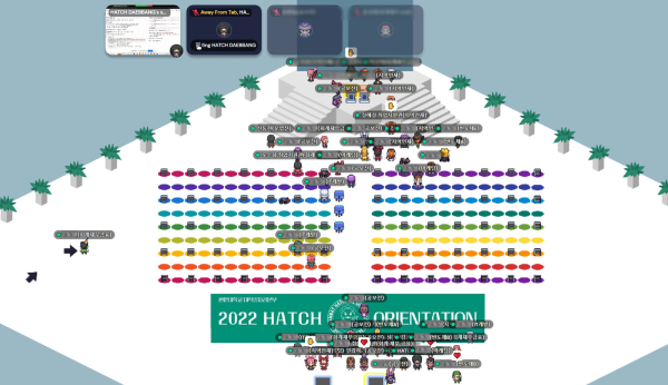 게더타운을 활용한 한밭대학교 취업동아리 ‘HATCH’ 상반기 오리엔테이션 모습