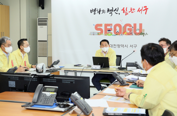 대전 서구 2022년 을지연습 기간 훈련 장면 모습