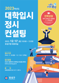 대학입시 정시컨설팅 컨설팅 포스터