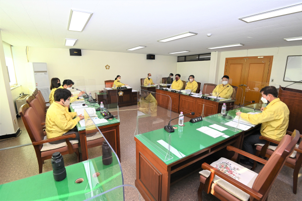 대덕구의회 예결위 예산안 심사 모습.