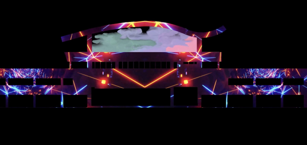 조치원역 외벽영상(미디어파사드)