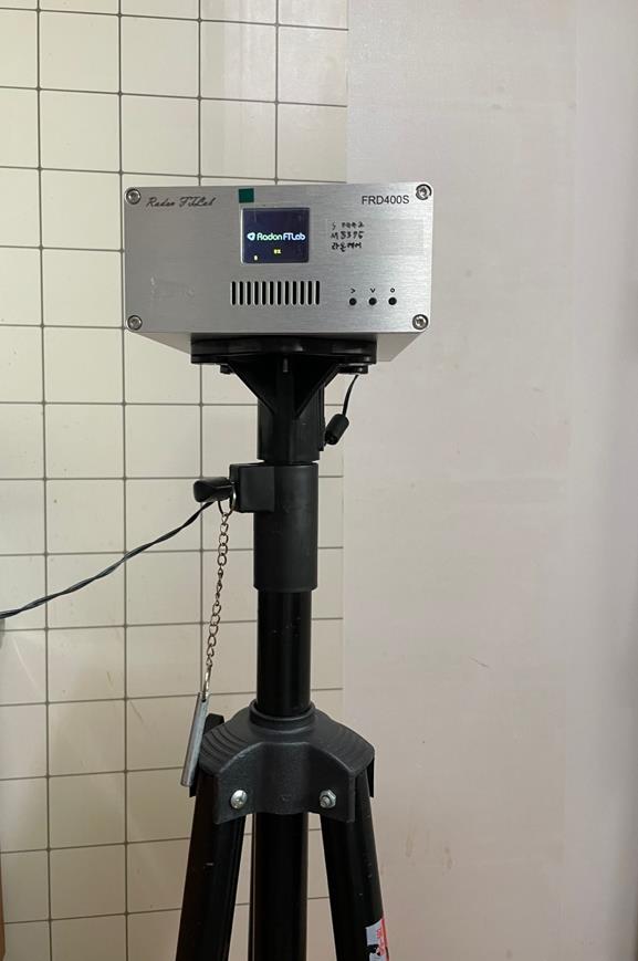 금산군에서 실시한 라돈 현장 모니터링(라돈 측정기)