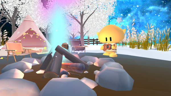 기타치는 꿈돌이와 캠핑장, 불멍 스팟