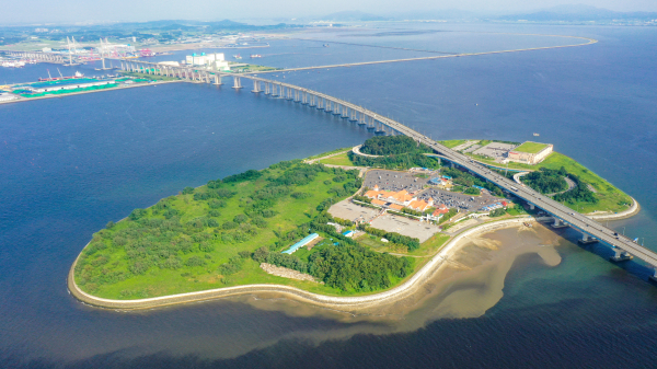 드론사진전시회 (행담도 모습)