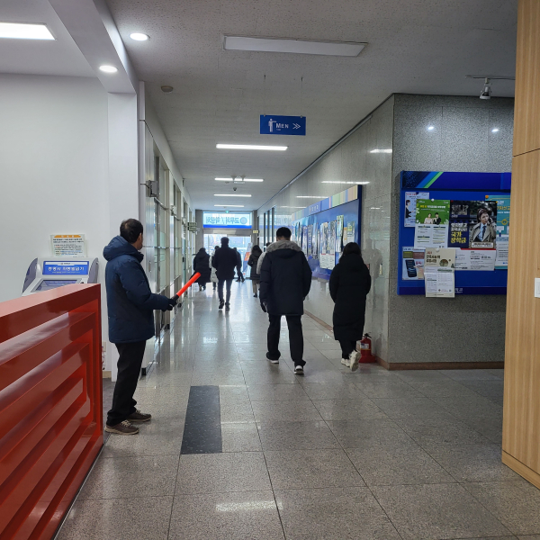 대덕대 소방훈련 모습