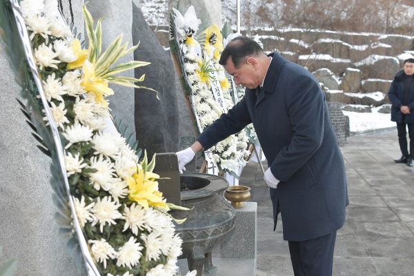 보훈공원 참배 모습