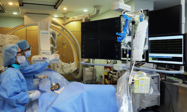 부정맥 시술장면