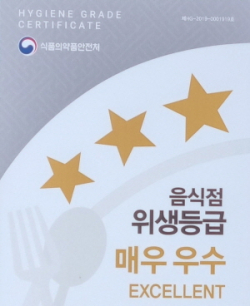 위생등급 표지판