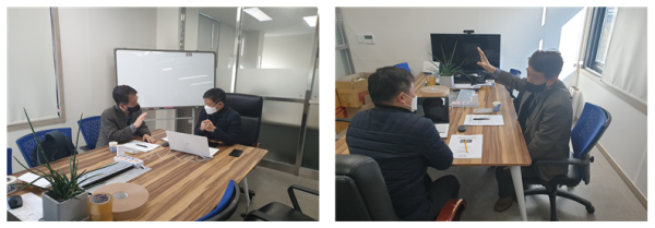 2023년 기업현장방문을 통한 기업애로해결 지원 모습