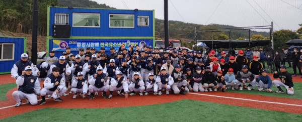 대전꿈돌이 베이스볼클럽 단체사진.