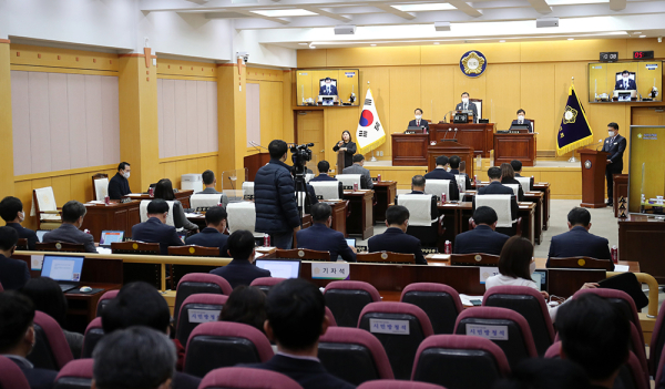 제281회 임시회 개회식 모습