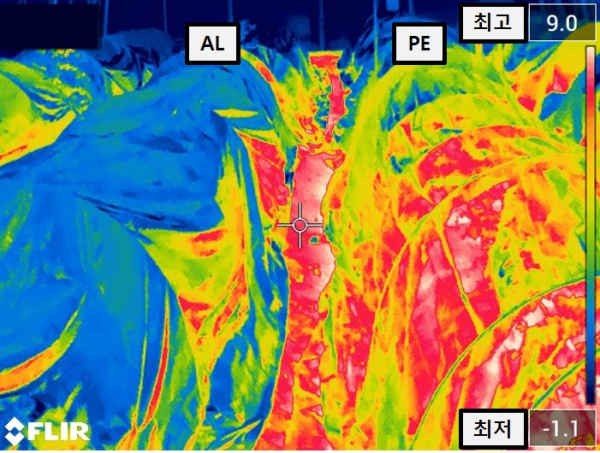 야간 터널 외부 열화상