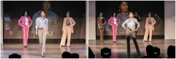 대상 수상자 윤지아 모델 워킹 모습