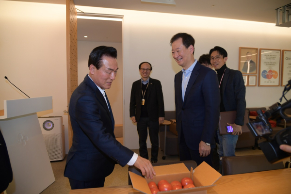 CJ제일제당에 방문한 백성현 논산시장