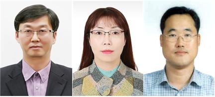 왼쪽부터 류원호, 이희옥, 한상윤