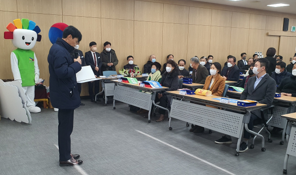 결의문 낭독 모습