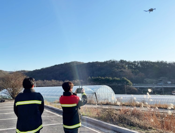 산불드론 감시단의 활동 모습