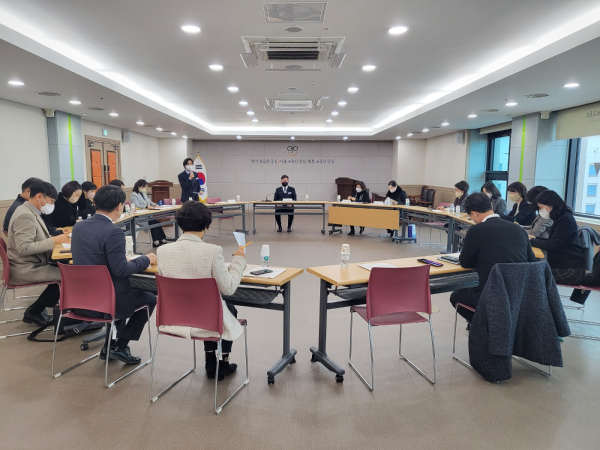 6일, 본청-교육지원청 중등교육과 업무협의회 실시 모습