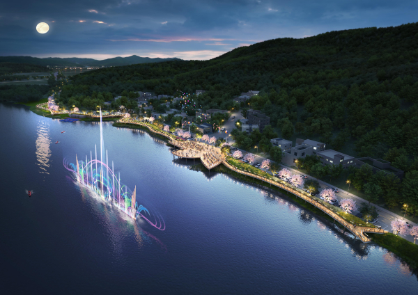 방동 수변공간 여가기반 조성사업 조감도