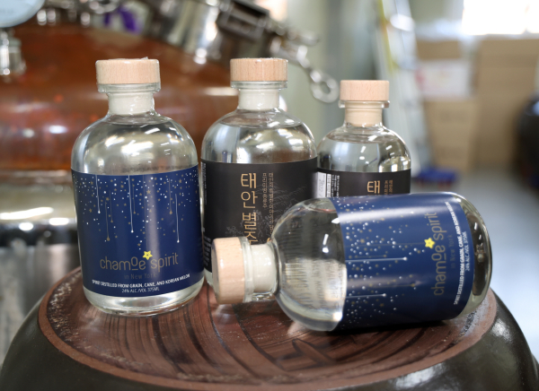 수출길에 오른 태안 특산주 ’Chamoe Spirit‘.