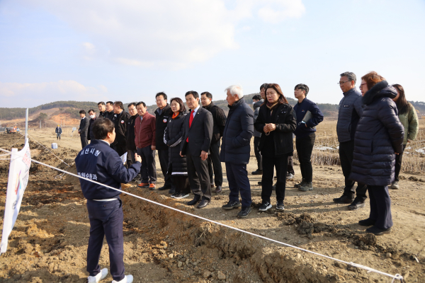 서산시의회, 폐기물 추정물질 관련 현장방문
