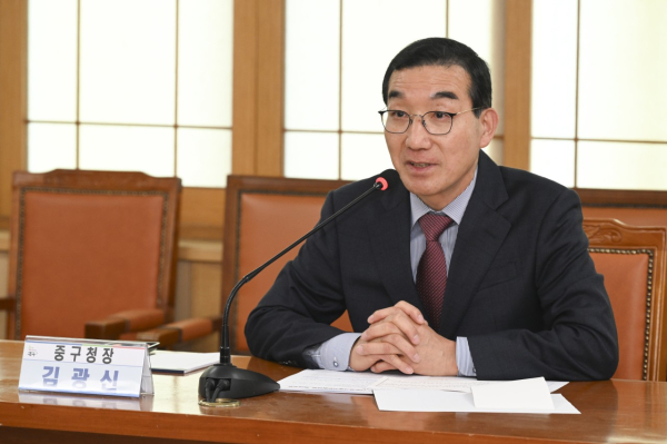 지난 17일 중구청 중회의실에서 열린 중구 다문화가족지원협의회 모습