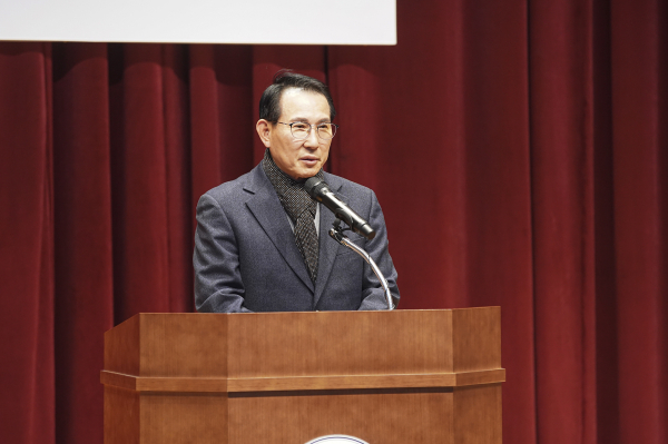 20일 서산시 농업기술센터에서 열린 농산물 안전성 PLS 실천교육에서 이완섭 서산시장이 인사말을 하고 있다