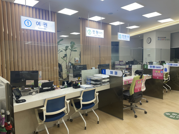 민원실 안전유리 설치