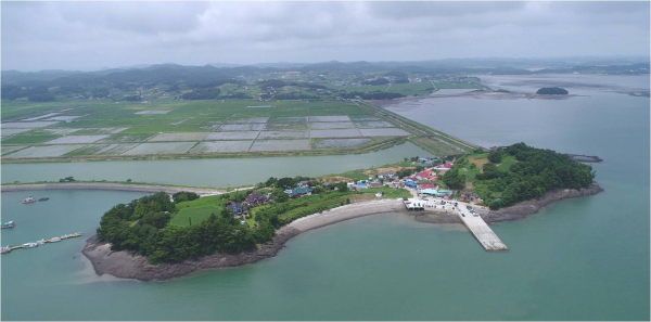 태안 누동2리 어촌 전경