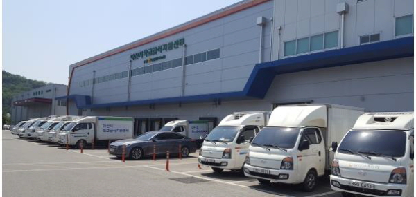 아산시학교급식지원센터 전경