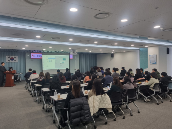 행정업무 프로세스 자동화(RPA) 시스템 교육 진행 모습