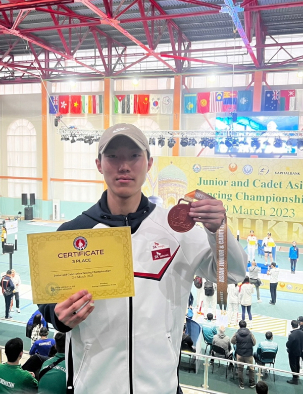 대전대 펜싱부 김정범 선수 (남자에뻬·생활체육학과 1년)