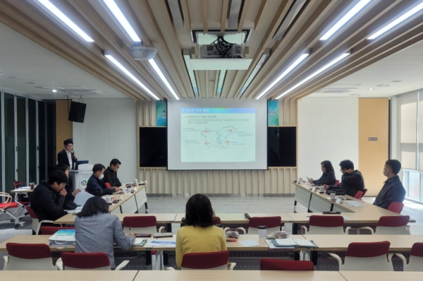 천안기능지구 연구회 연구개발 기획 보고회 개최 모습