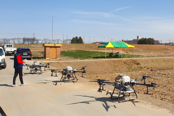 드론직파 볍씨파종 현장실습 교육