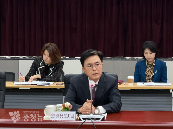 김태흠 충남지사는 “현재 지자체와 충남지역대학들의 위기상황에 대응하고, 경쟁력을 높이는데 함께하겠다”고 밝혔다/사진 권상재 기자