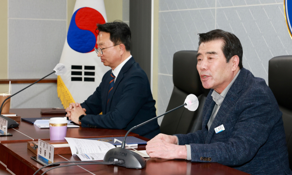 21일 대산지방해양수산청(청장 류승규)과 대천-외연도 국가보조항로 운영 업무협약식 개최 모습