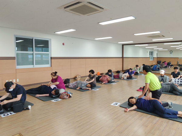 안마지원 프로그램 모습