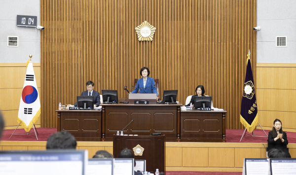 대전 서구의회, 제275회 임시회 폐회식 모습