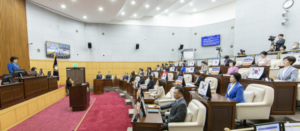 대전 서구의회, 제275회 임시회 폐회식 모습