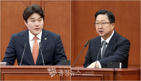 (사진 왼쪽부터)김선광 대전시의원, 이장우 대전시장